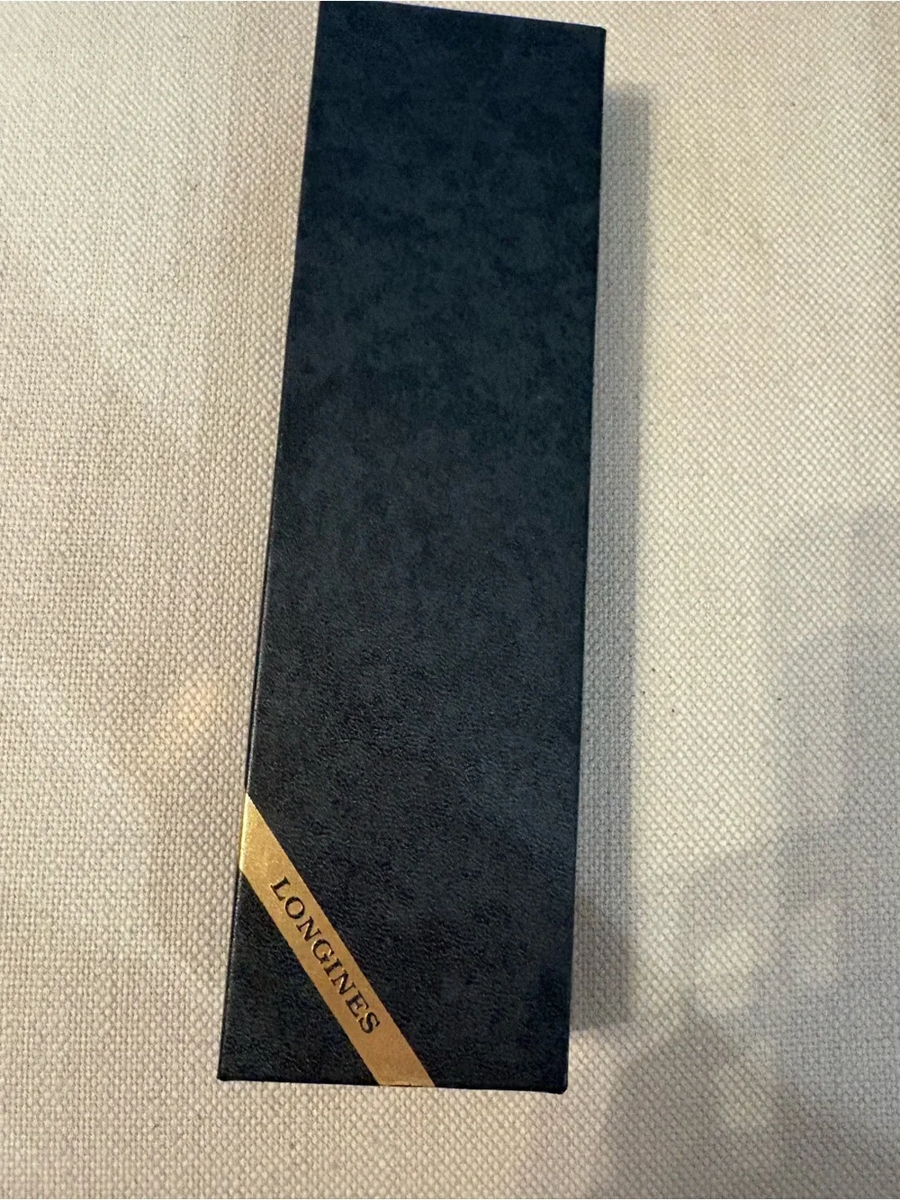 Men’s Longines 80’s Gold-Tone Bracelet Watch Olympics style with Black Dial